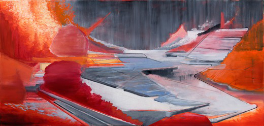 A Secret Conviction, Öl auf Leinwand, 110 x 230 cm, 2015